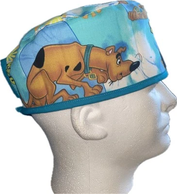 Scooby Doo Blue Scrub Hat Chemo Cap - Image 1 of 4