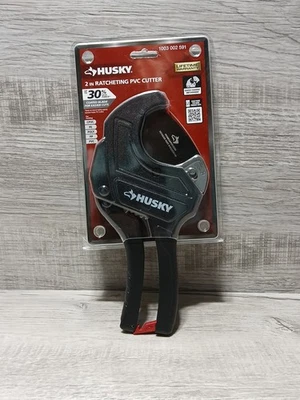 Husky 2" Quick Release Ratcheting PVC Cutter For CPVC, PE, POLY, PP, & PVC NEW - Image 1 of 4