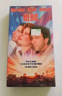 Hero VHS SEALED Watermarks Columbia Tristar Dustin Hoffman Geena Davis VTG  Foto 1 de 4