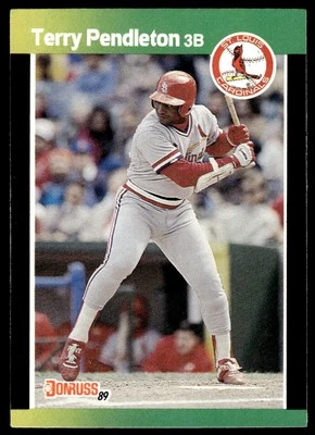1989 Donruss Baseball's Best #156  Terry Pendleton   St. Louis Cardinals - Image 1 of 2
