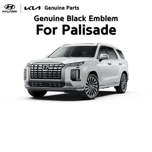 Emblema de empalizada delantera trasera negra Genunie OEM para Hyundai Palisade 2023-25 - Imagen 1 de 5