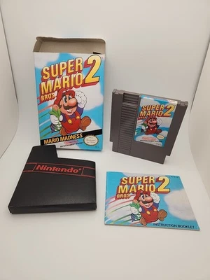 Super Mario Bros 2 Nintendo NES CIB W/ Manual (No Poster) Authentic TESTED - Image 1 of 4