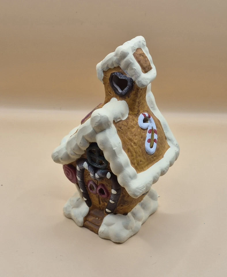 Ceramic Gingerbread House LED Tea Light Holder - Image 1 of 3