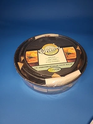 New Wilton 3piece Metal Utensil Safe Fusion Non-Stick Coating Springform Pan Set - Image 1 of 4