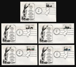#2362-2366 22c Locomotives, Unknown-Hand Stamped FDC **ANY 5=FREE SHIPPING** - Picture 1 of 6