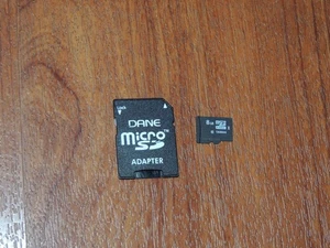 Genuine 8GB Dane-Elec MicroSDHC Memory Card - Class 10 + SD Adapter - Picture 1 of 1