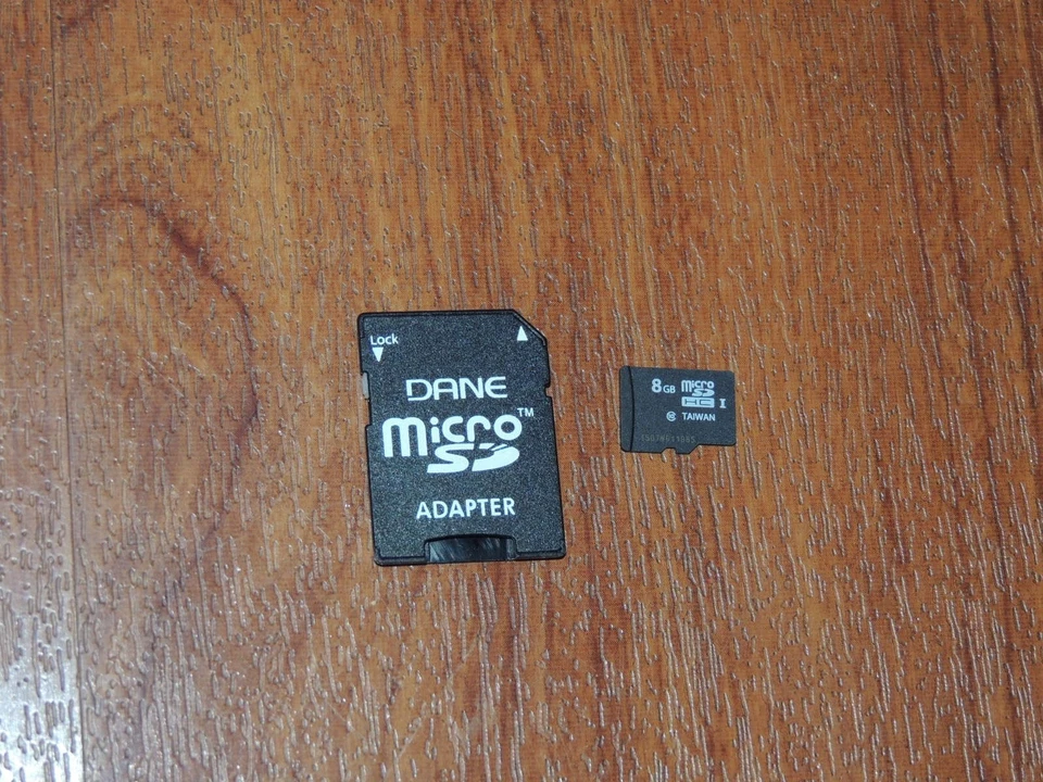 Genuine 8GB Dane-Elec MicroSDHC Memory Card - Class 10 + SD Adapter - Image 1 of 1