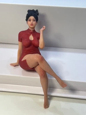 1/18 1/16 1/12 Scene Model Beauty Girl Resin Figurines Figures For Cars Vehicles - Image 1 of 4