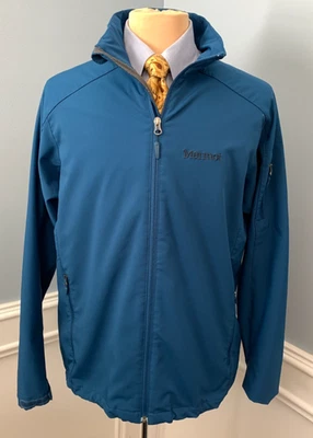 Jaqueta Marmot Masculina L Soft Shell Lã Forrada com Zíper Quebra-Vento Trilha Caminhada - Imagem 1 de 4