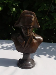 Signed Bronze French Style Napoleon Bust Sculpture Statue - Picture 1 of 7