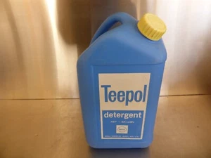 Shell One Gallon Vintage Teepol detergent plastic container Shell chemical Aust. - Picture 1 of 8