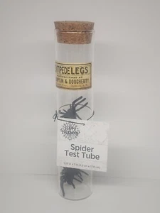 Happy Halloween Spider Test Tube - 6 Fake Bugs - Spooky Decoration by Champlin & - Picture 1 of 2