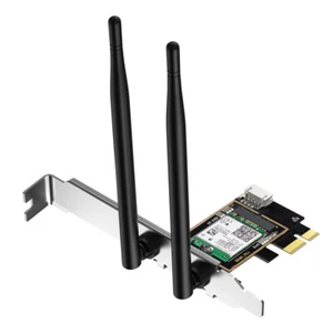 AX200 WiFi 6 Bluetooth PCIe Desktop Wireless Adapter Windows 10 11 Card 3000Mbps - Picture 1 of 11