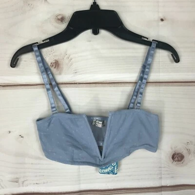 Sujetador Free People para mujer XS azul íntimamente Sierra Bandeau cuello en V inalámbrico sólido Foto 1 de 4