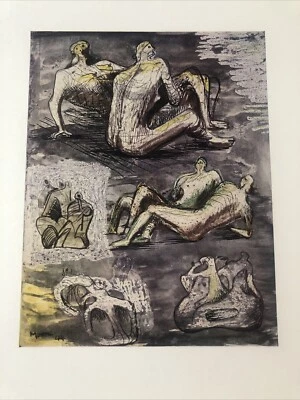 Henry Moore: Ideas para escultura de dos figuras. 1944 Foto 1 de 4