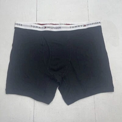 Cueca boxer masculina Tommy Hilfiger preta algodão tamanho 2XL nova sem etiquetas - Imagem 1 de 4