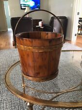 vintage wooden bucket