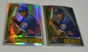 2002 BOWMAN CHROME - VLADIMIR GUERRERO BCR-VG REFRACTOR & BCR-VG REGULAR CARD - Picture 1 of 4