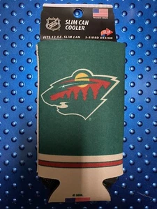 NHL Minnesota Wild Slim Can Cooler, Team Colors, One Size - Picture 1 of 6