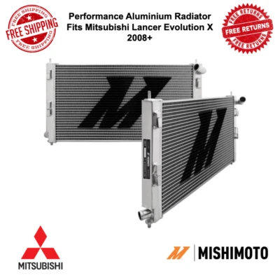Mishimoto Manual AL Radiator Fits 08+ Mitsubishi Lancer Evo X / Lancer Ralliart - image 1 of 4