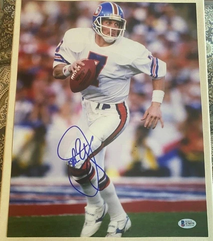 John Elway signed autographed 11x14 Photo Denver Broncos Quarterback COA Cover