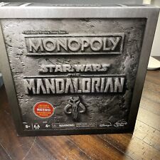 Hasbro Monopoly  Star Wars The Mandalorian Edition Game Board With Retro Figure