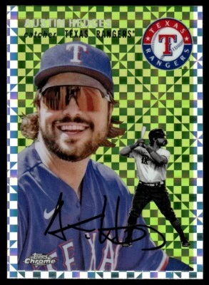 2023 TOPPS CHROME PLATINUM XFRACTOR Austin Hedges Texas Rangers #177 - Image 1 of 2