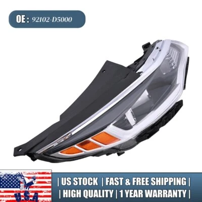 Faro halógeno del lado derecho del pasajero para Kia Optima 2016 2017 2018 92102D5000 Foto 1 de 4