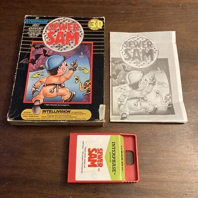 Mattel Intellivision Sewer Sam By Interphase Complete - Tested - Authentic - Image 1 of 4