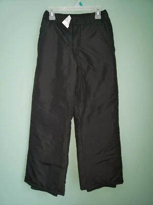 全新 DEFECT GRL TCP 儿童场所 黑色 FLEECE LINED 滑雪板 滑雪裤 8 — 第 1/4 张图片