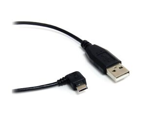 1FT, 30cm Short 90 Degree Micro USB Cable Fast Charging & Data Sync Cord Android