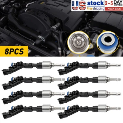 Inyectores de combustible de actualización de 8 piezas para Jaguar XJ y Land Rover LR4 2010-16 0261500298 Foto 1 de 4