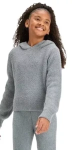 Art Class Girls Cozy Hooded Sweatshirt Gray - Picture 1 of 3