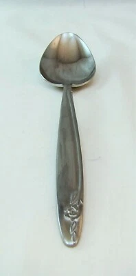 Cosmos Stainless Steel CSM51 (Rose & Stem) Oval Soup Spoon(s) - Image 1 of 4