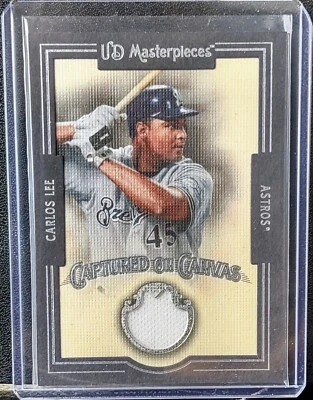 2007 Upper Deck Masterpieces Carlos Lee Captured on Canvas Relic #CC-CL Houston - Image 1 of 2