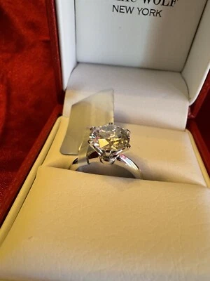 Diamond  Ring 3.carat 18k  amazing ring classic design  lap created  - Image 1 of 4