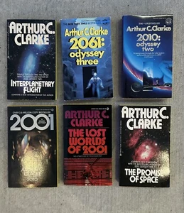 Arthur C. Clarke Vintage Science Fiction Paperback Books Lot of 6 - Picture 1 of 6