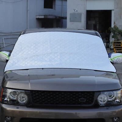Windshield Snow Cover Ice Frost Guard Mirror Pocket Fits Range Rover Sport 10-13 - Image 1 of 4