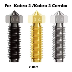 1-5Pcs 0.4mm Düse für Anycubic Kobra 3 Volcano 3D Drucker Upgraded Teile Zubehör - Photo 1/12