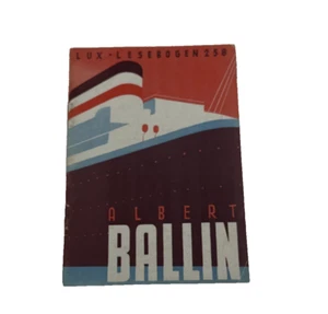 Kurt Vethake , Albert Ballin. Schiffe Fahren In Alle Welt - Imagen 1 de 4