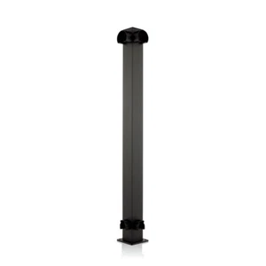 Century Aluminum 51BK-CP/36/F Corner Post for Glass Rail - 36"H - Textured Black - Picture 1 of 2