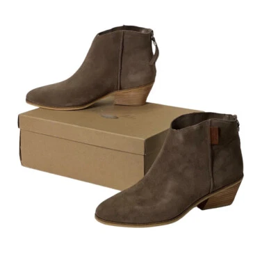 Женские сапоги Dr Scholl's 9 1/2 вестерн коричневые серые замшевые кожа Lucky One - Изображение 1 из 4