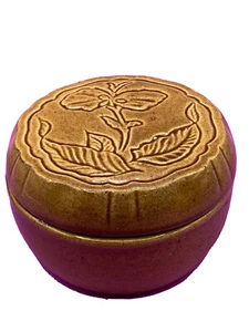 Vintage Mid Century Modern Pedestal Candy Dish with Lid Brown - Picture 1 of 3