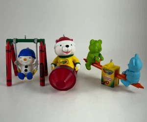 Three Crayola Crayons Hallmark Ornaments - 2014, 2015 and 2016 - NO BOXES - Picture 1 of 8