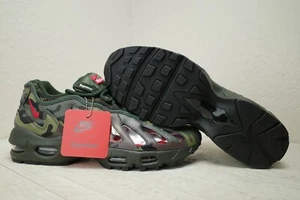 Nike Air Max 96 Supreme Dark Army Camo Speed Red Clear Men's Size 10.5 - Picture 1 of 8