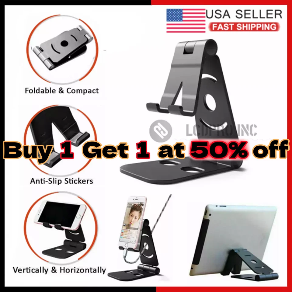 Universal Cell Phone Tablet Desk Mount Holder Stand Adjustable Phone Holder US - Image 1 of 4