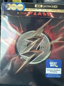 The Flash SteelBook Limited Exclusive (4K UHD Blu-Ray Digital) Brand New - Picture 1 of 2
