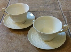 Juegos de tazas y platillos Wedgwood Patrician **2** Hecho en Inglaterra En muy buen estado - Imagen 1 de 10