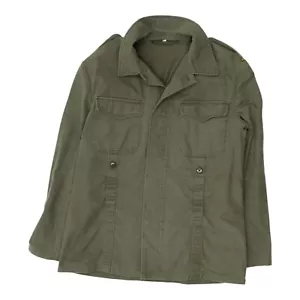 Camisa Militar Alemana De Colección | Chaqueta de Campo Ejército Con Botones Verde Para Hombre - Imagen 1 de 5