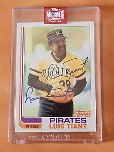 LUIS TIANT 2023 Archives Signature Series Retired ED. AUTO #42/99 FREE SHIPPING 
